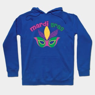 Cute Mardi Gras Parade Mask Hoodie